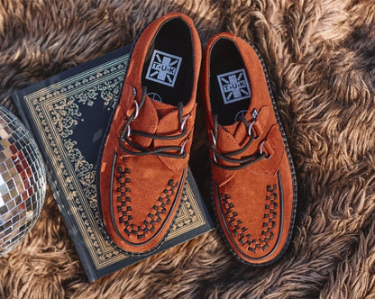 V3022 Brown Suede Viva Mondo Creeper Brown T.U.K. Shoes