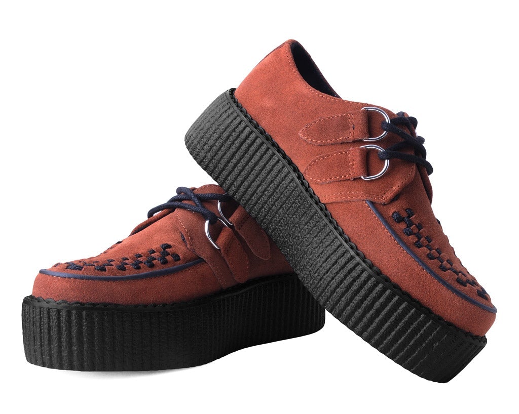 V3022 Brown Suede Viva Mondo Creeper Brown T.U.K. Shoes