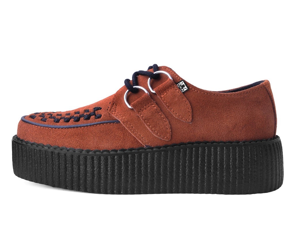 V3022 Brown Suede Viva Mondo Creeper Brown T.U.K. Shoes