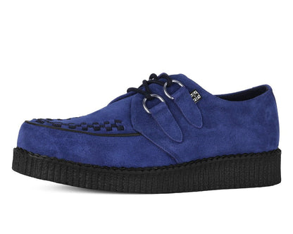 F3416 Navy Suede Viva Low creeper Blue T.U.K. Shoes