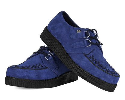 F3416 Navy Suede Viva Low creeper Blue T.U.K. Shoes