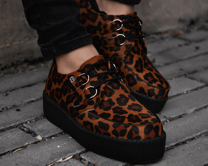 V3336 Leopard Viva Mondo Creeper Brown T.U.K. Shoes