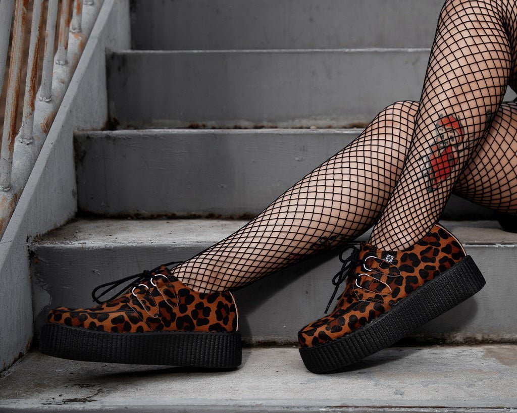 V3336 Leopard Viva Mondo Creeper Brown T.U.K. Shoes