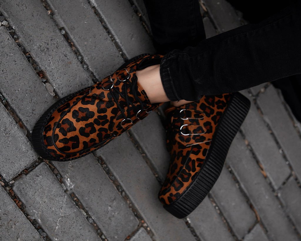 V3336 Leopard Viva Mondo Creeper Brown T.U.K. Shoes