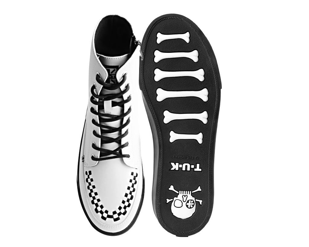 A3094 White TUKskin™ 8-Eye Sneaker Boot White T.U.K. Shoes