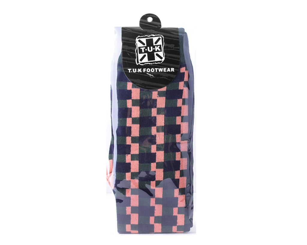 TSK1148 Multicolor Houndstooth Knee-High Sock TSK1148-OS  T.U.K. Shoes
