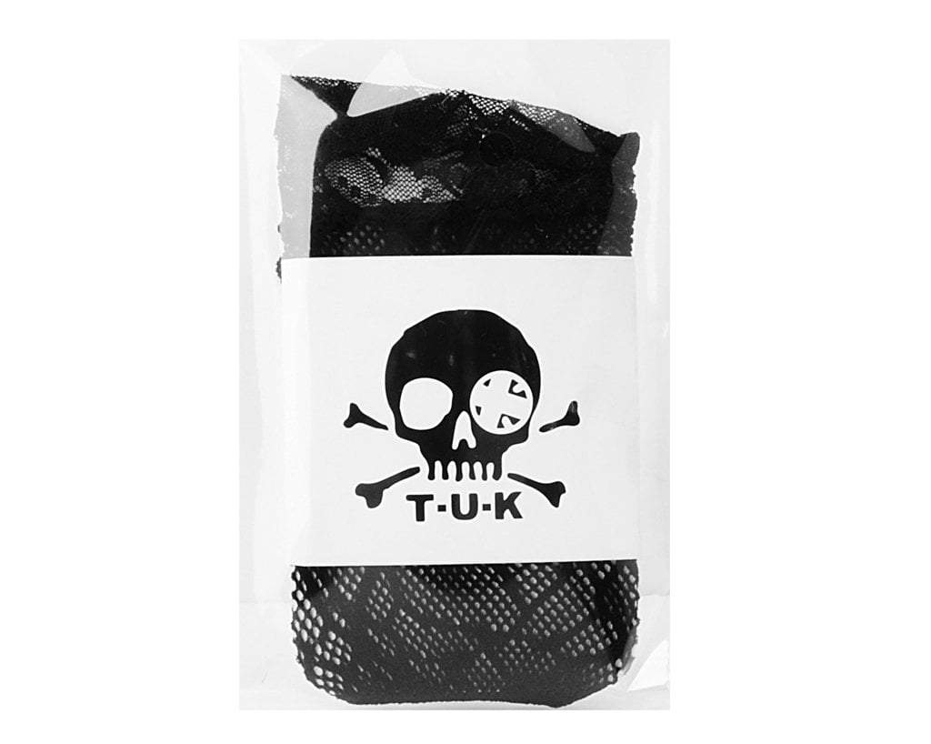 TSK1077 Black Spiderweb Lace Crew Sock TSK1077-OS  T.U.K. Shoes