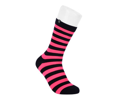 TSK1189 Black & Pink T.U.K. Women's Stripe Sock TSK1189-OS  T.U.K. Shoes