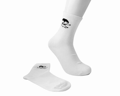 TSK1032 White T.U.K. Skull Logo Women’s Sock TSK1032-OS  T.U.K. Shoes