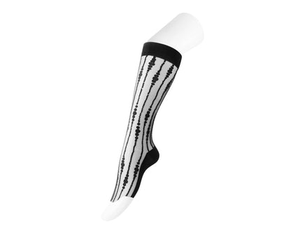 TSK1159 Black Knee-High Mesh Sock TSK1159-OS  T.U.K. Shoes