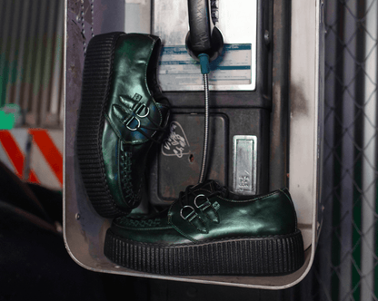 V3191 Green Rub-Off Mondo Creeper Green T.U.K. Shoes