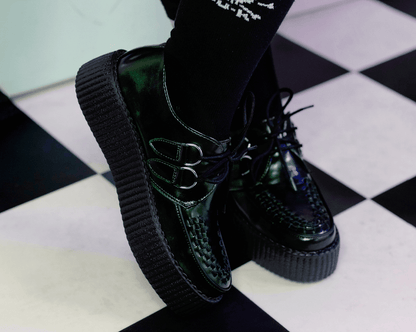 V3191 Green Rub-Off Mondo Creeper Green T.U.K. Shoes