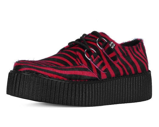 V3335 Red Zebra Viva Mondo Creeper Red T.U.K. Shoes