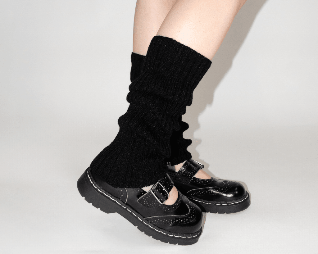 TSK1150 Black Knit Leg Warmer TSK1150-OS  T.U.K. Shoes