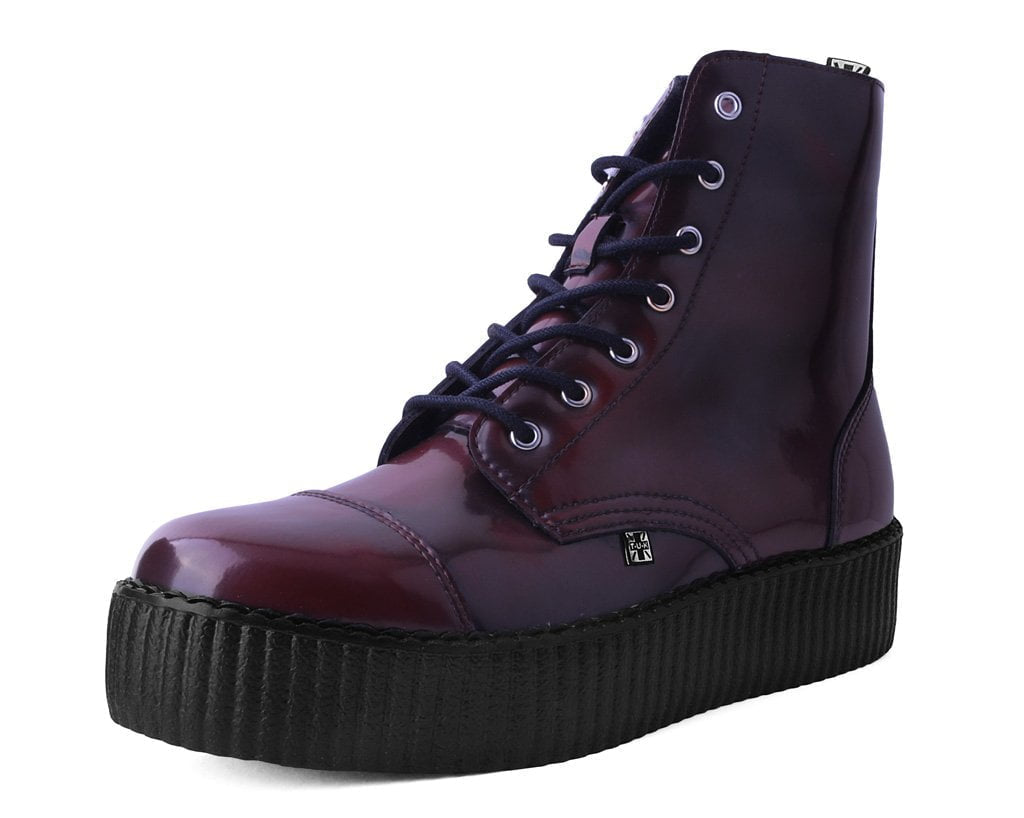 V9858 Burgundy Rub Off TUKskin™ 7-Eye Boot Burgundy T.U.K. Shoes