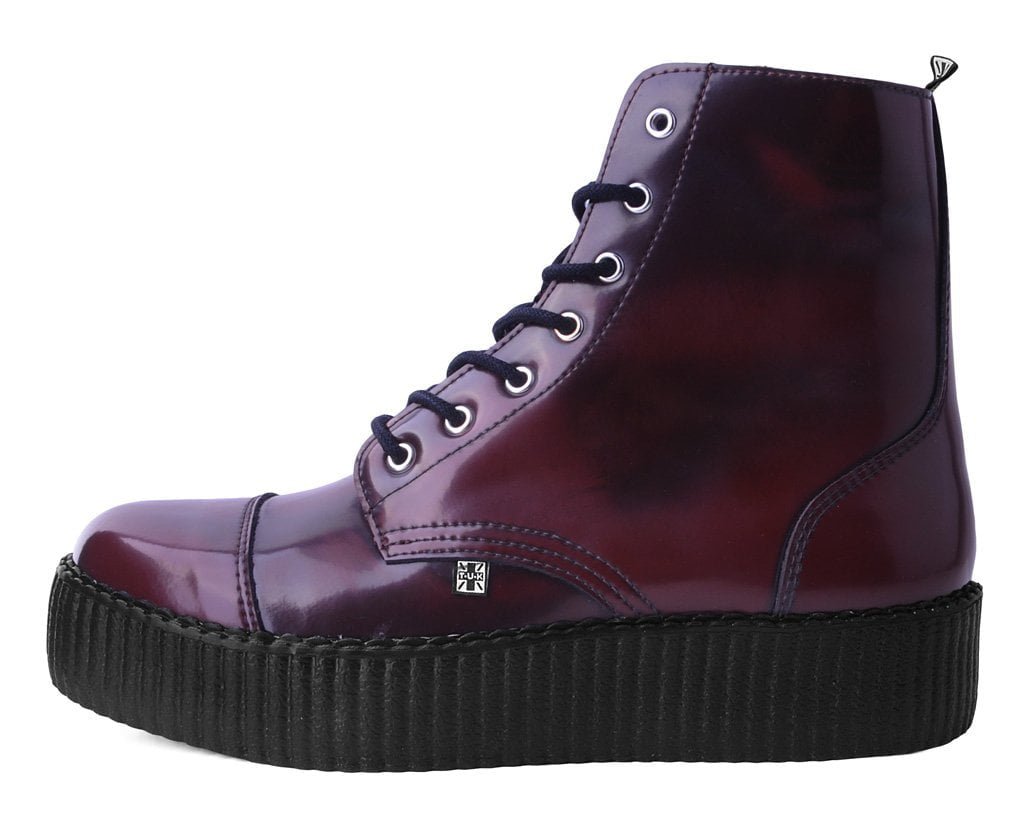 V9858 Burgundy Rub Off TUKskin™ 7-Eye Boot Burgundy T.U.K. Shoes