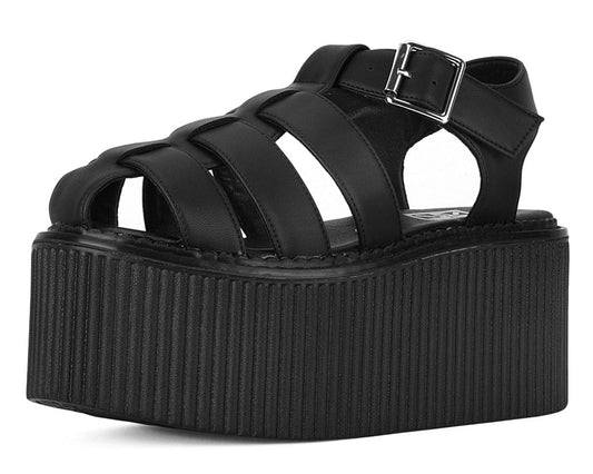 S3347 Black TUKskin Fisherman Strato Sandal Black T.U.K. Shoes