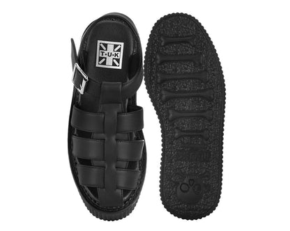 S3347 Black TUKskin Fisherman Strato Sandal Black T.U.K. Shoes