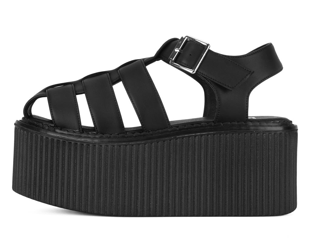 S3347 Black TUKskin Fisherman Strato Sandal Black T.U.K. Shoes
