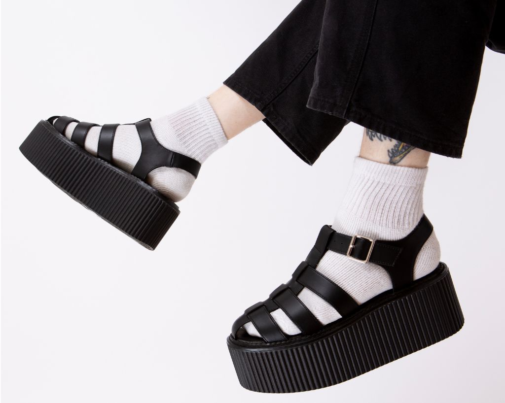 S3347 Black TUKskin Fisherman Strato Sandal Black T.U.K. Shoes