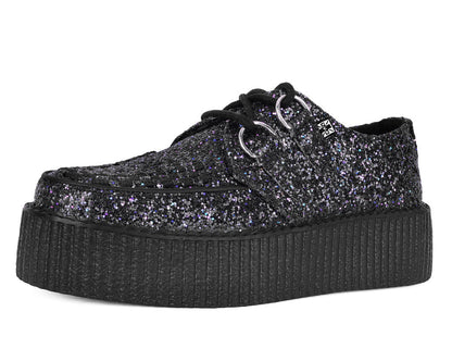 V3233 Midnight Glitter Viva Mondo Creeper Black T.U.K. Shoes