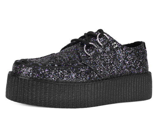 V3233 Midnight Glitter Viva Mondo Creeper Black T.U.K. Shoes