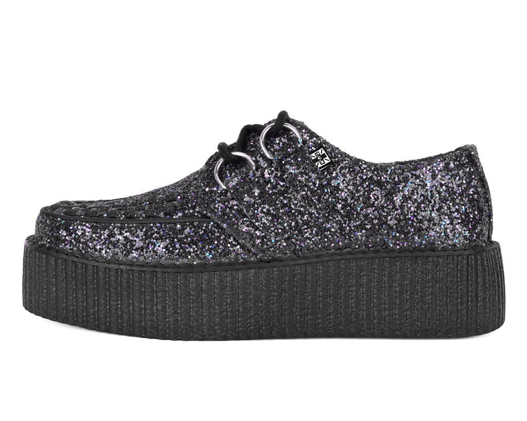 V3233 Midnight Glitter Viva Mondo Creeper Black T.U.K. Shoes