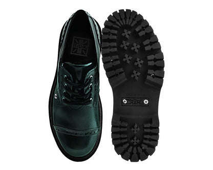 A3193L Green Rub-Off Double Decker Brogue Green T.U.K. Shoes