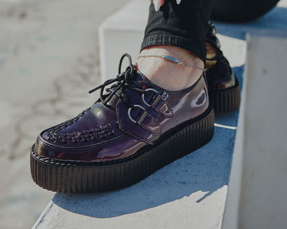 V3200 Purple Metallic Viva Mondo Creeper Purple T.U.K. Shoes