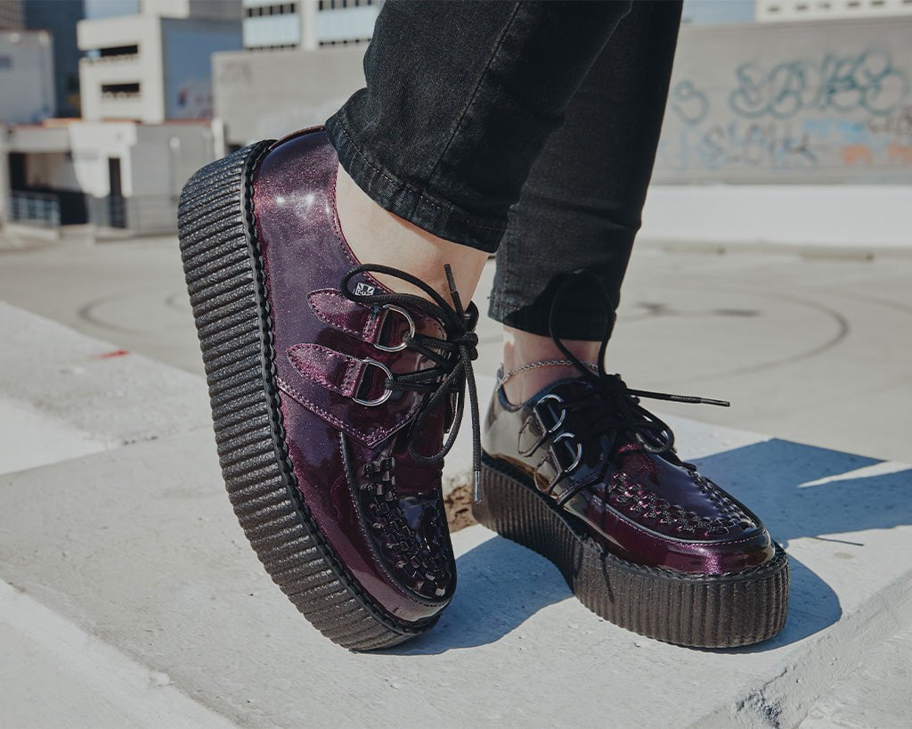 V3200 Purple Metallic Viva Mondo Creeper Purple T.U.K. Shoes