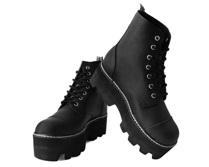 A9670 Black 7-Eye Dino Lug Sole Boot Black T.U.K. Shoes