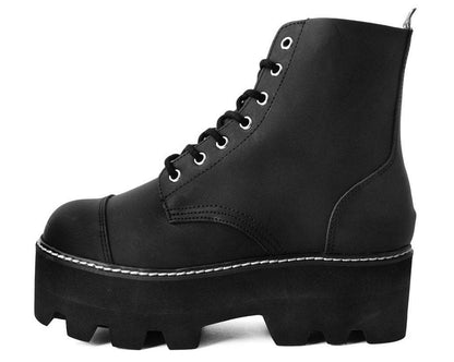 A9670 Black 7-Eye Dino Lug Sole Boot Black T.U.K. Shoes