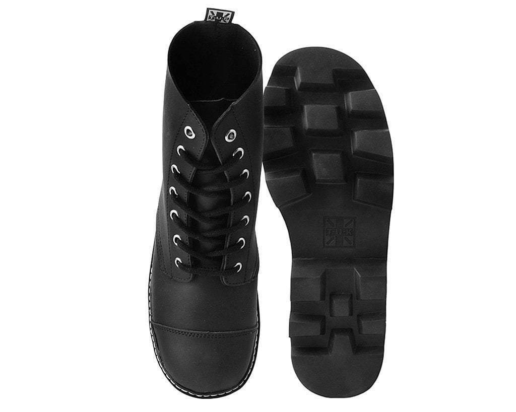 A9670 Black 7-Eye Dino Lug Sole Boot Black T.U.K. Shoes