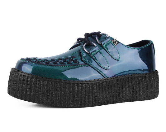 V3201 Emerald Metallic Viva Mondo Creeper Green T.U.K. Shoes